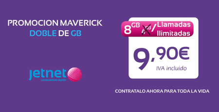 Jetnet sube la apuesta: llamadas ilimitadas y 8 GB por 9,90 euros