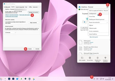 OneDrive アカウントから PC のリンクを解除する手順