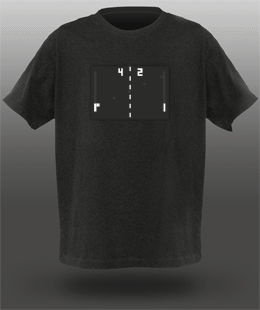 Camiseta Pong animada