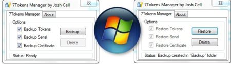 7 Tokens Manager, copia de seguridad para poder activar Windows 7