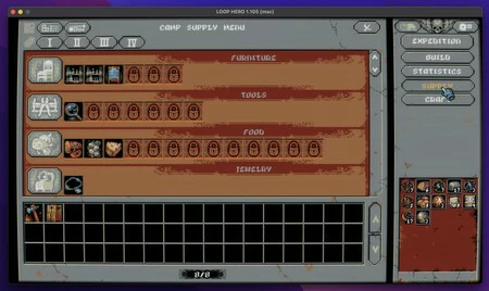 Loop Hero には、レベルアップしてより良い武器を手に入れて戦うためのオプションが膨大にあります。非常に快適な複雑さの曲線をカスタマイズするエンターテイメントがしばらくあります。