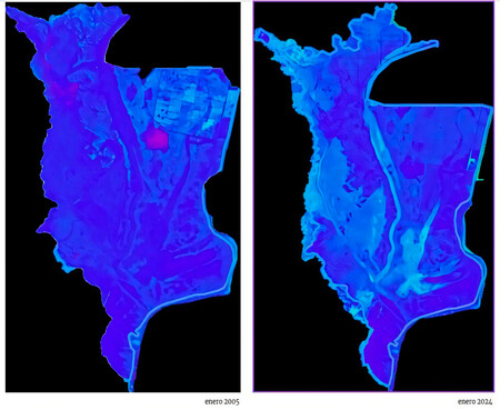 Doñana desecación imágenes satélite