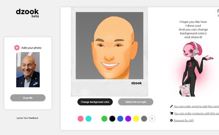 Dzook es una IA que te dibuja un retrato a partir de cualquier foto: lo hemos probado principalmente por las risas