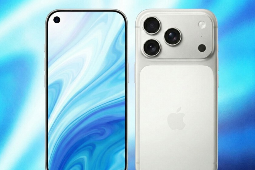 Se filtran los primeros renders del iPhone 18 Pro con un cambio inédito: la cámara frontal abandona el centro de la pantalla