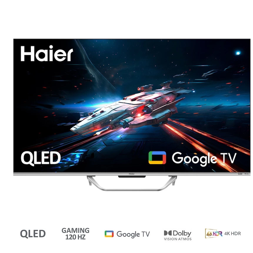 Haier - TV QLED 138 cm (55') Haier H55Q800UX Q8 Series, 4K UHD, Smart TV Google TV, Dolby Atmos.