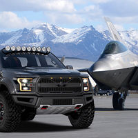 Este espectacular one-off es la Ford "F-22" Raptor, una pick-up única inspirada en la aviación militar 