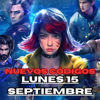 Códigos Free Fire Max hoy Lunes 15 de Septiembre con recompensas gratuitas