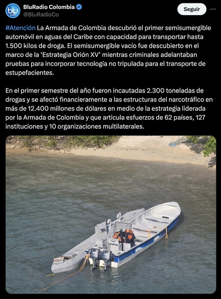 Narcosubmarino Starlink
