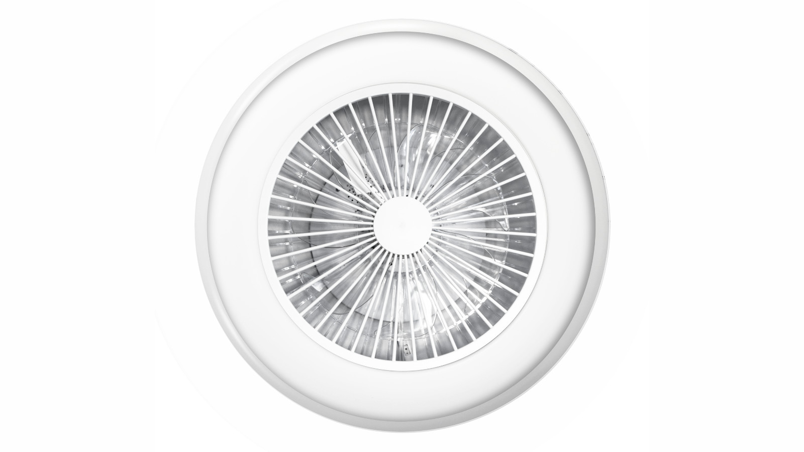 Ventilador de techo con luz sin aspas silencioso DC Sulion Cambil blanco 60 cm