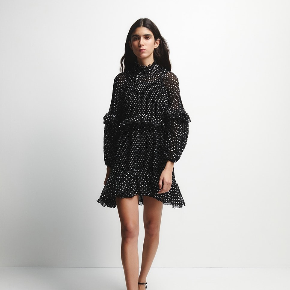 Sfera - Vestido mini lunares.