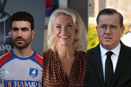 ロイ (ブレット・ゴールドスタイン)、レベッカ (ハンナ・ワディンガム)、ヒギンズ (ジェレミー・スウィフト) のキャラクター