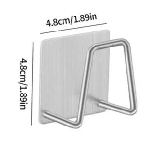 Soporte sin taladros para estropajo