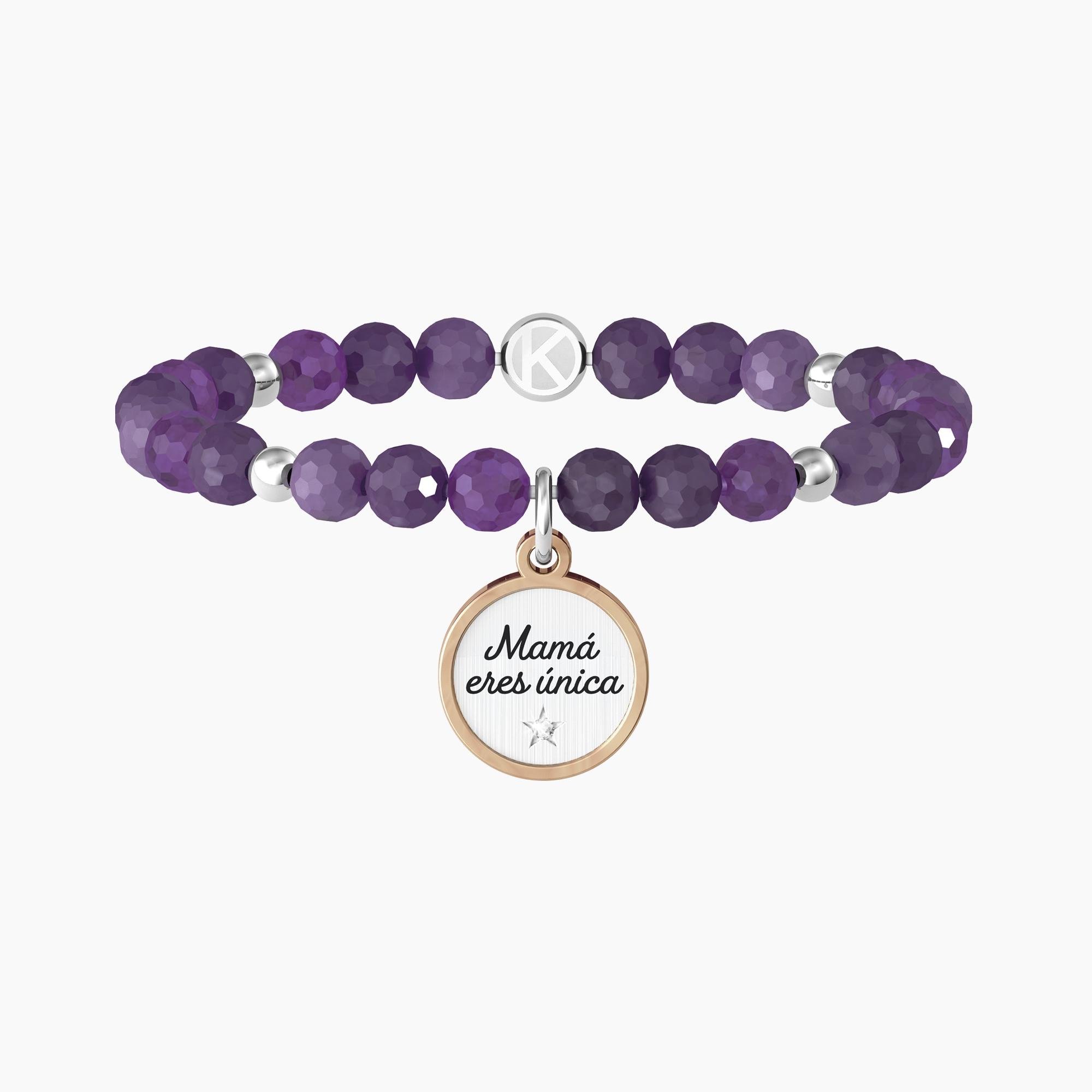 Pulsera con mensaje personalizado para mamá