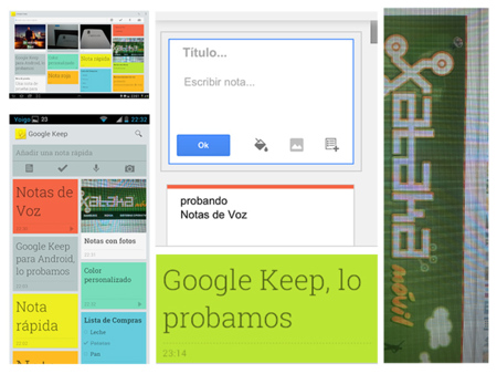 Google Keep para Android y su versión web en iOS, lo probamos