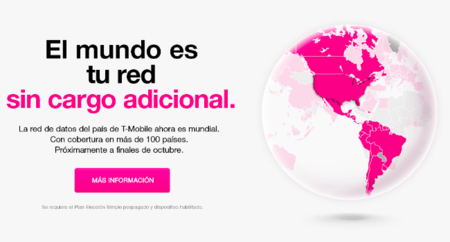 T-Mobile US permitirá utilizar su tarifa de datos en 115 países sin coste adicional