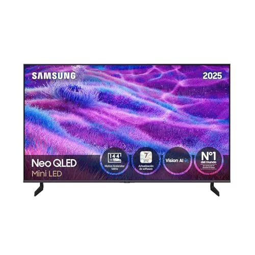Samsung TV 50 Pulgadas Neo QLED QN80F 4K Mini LED Smart TV con Vision AI, Quantum Matrix Technology Core, Motion Xcelerator 144Hz y Gaming Hub