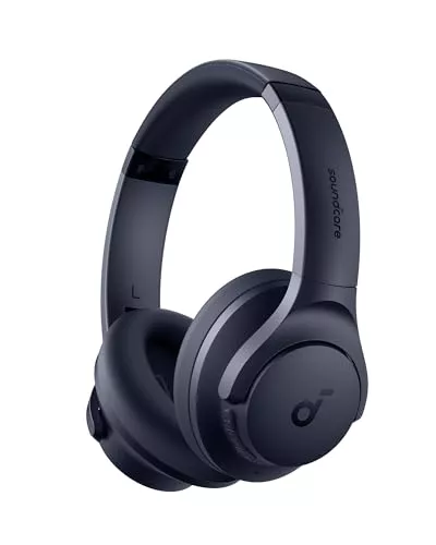 Soundcore Q20i Cascos Inalámbricos Bluetooth con Cancelación de Ruido Activa Híbrida by Anker, Reproducción ANC 40 Horas, Hi-Res Audio, Personalización vía App, Modo Transparencia, Graves Profundos