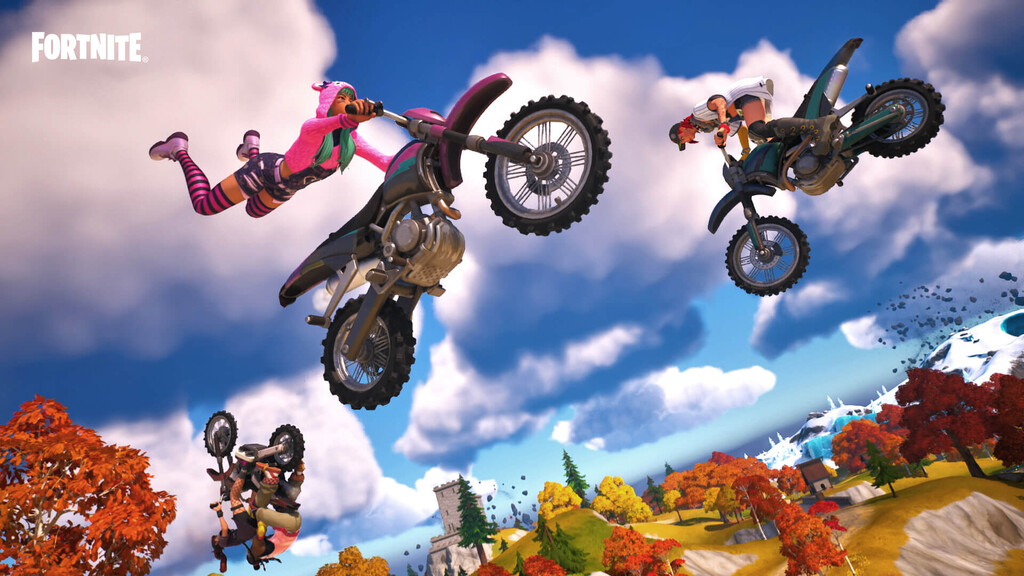 Parche 23.10 de Fortnite ya disponible: motos de cross, fusil excáliber, zumo de subidón y todas las novedades 