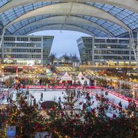 El aeropuerto de Munich se convierte en un gran mercado navideño 