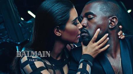 Kanye West y Kim Kardashian viven una historia de amor para Balmain SS15