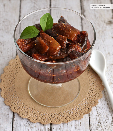 Higos especiados al whiskey. Receta