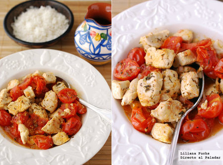 Ragú de pollo a la provenzal. Receta