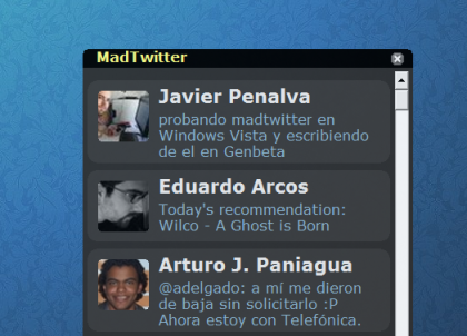Madtwitter, clon del Twitterrific para Windows