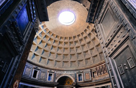 Interior De La Cupula Del Partenon Romano
