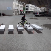Islandia quiere jubilar los topes con pasos peatonales en 3D