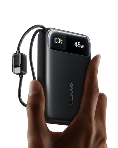 Baseus FC11 Powerbank 45W 20000mAh con 2 Cables USB-C Integrados