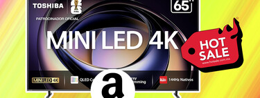 Esta pantalla Mini LED 4K con 144 Hz es de Toshiba, mide 65 pulgadas y gracias al Hot Sale 2026 tiene 35% de descuento