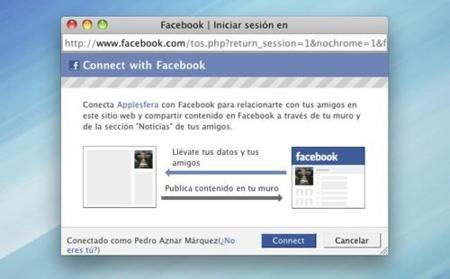 Conéctate a Applesfera utilizando tu cuenta de Facebook