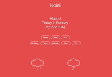 Si necesitas ruido de fondo para concentrarte en el trabajo, Noisili te lo proporciona a tu gusto