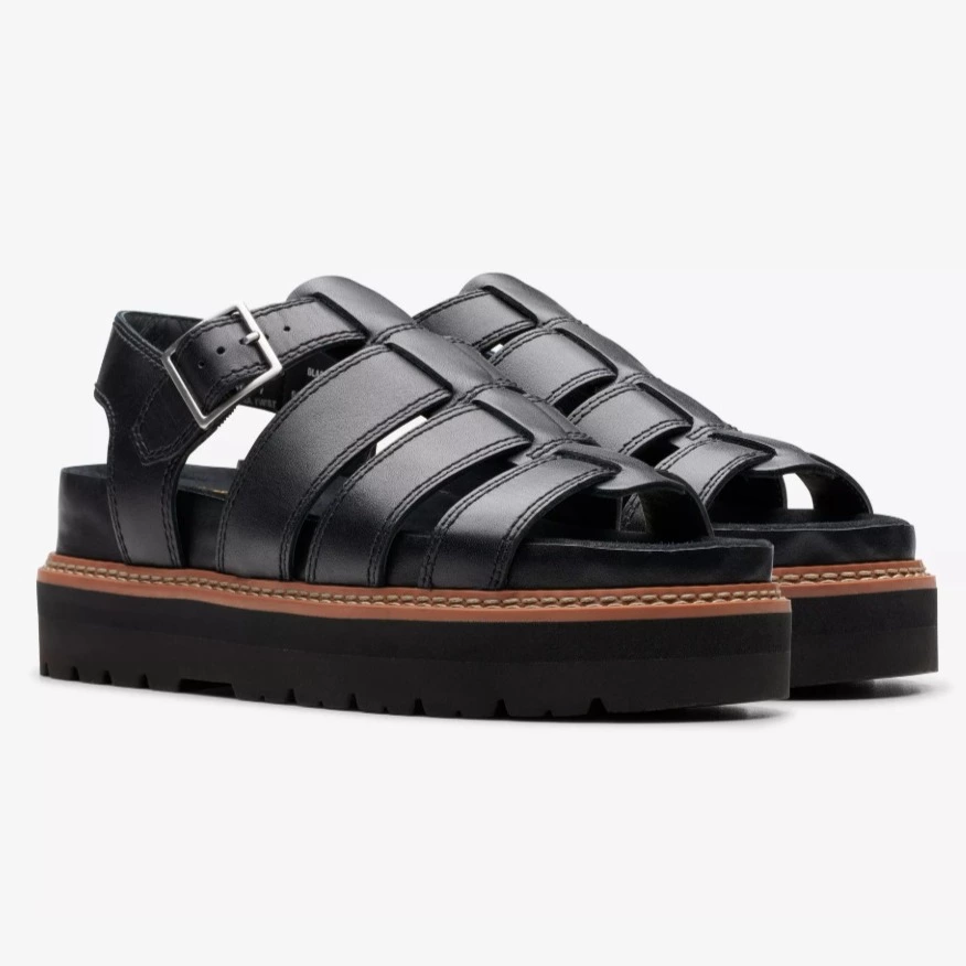 Clarks Orianna Twist Cuero Negro 