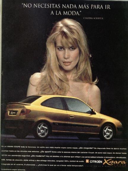 Claudia Schiffer Citroën Xsara