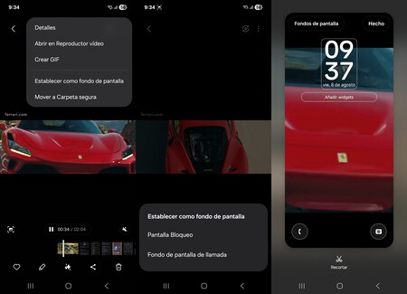Cómo poner un vídeo de la Galería como pantalla de bloqueo en tu Galaxy