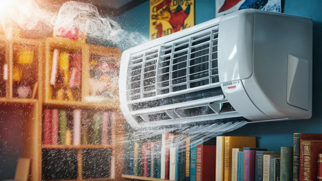 Si tu aire acondicionado tiene esta función, úsala para estar relativamente fresco gastando menos luz de lo habitual 