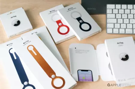 さまざまなアクセサリを備えたAirTag