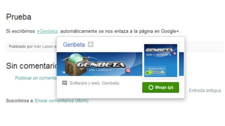 Blogger ahora puede enlazar a perfiles y páginas de Google+ en los posts por medio de menciones