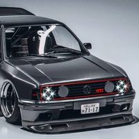 ¡Espectacular! Este Volkswagen Golf GTI Mk2 nació como un render, pero se va convertir en el Golf clásico más radical