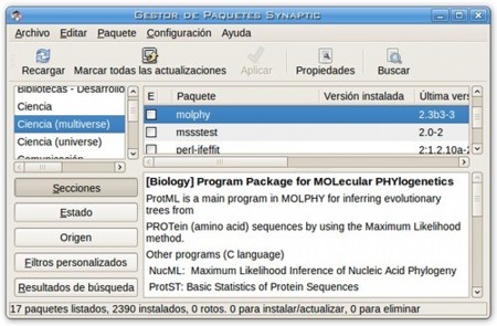 Synaptic - Ubuntu