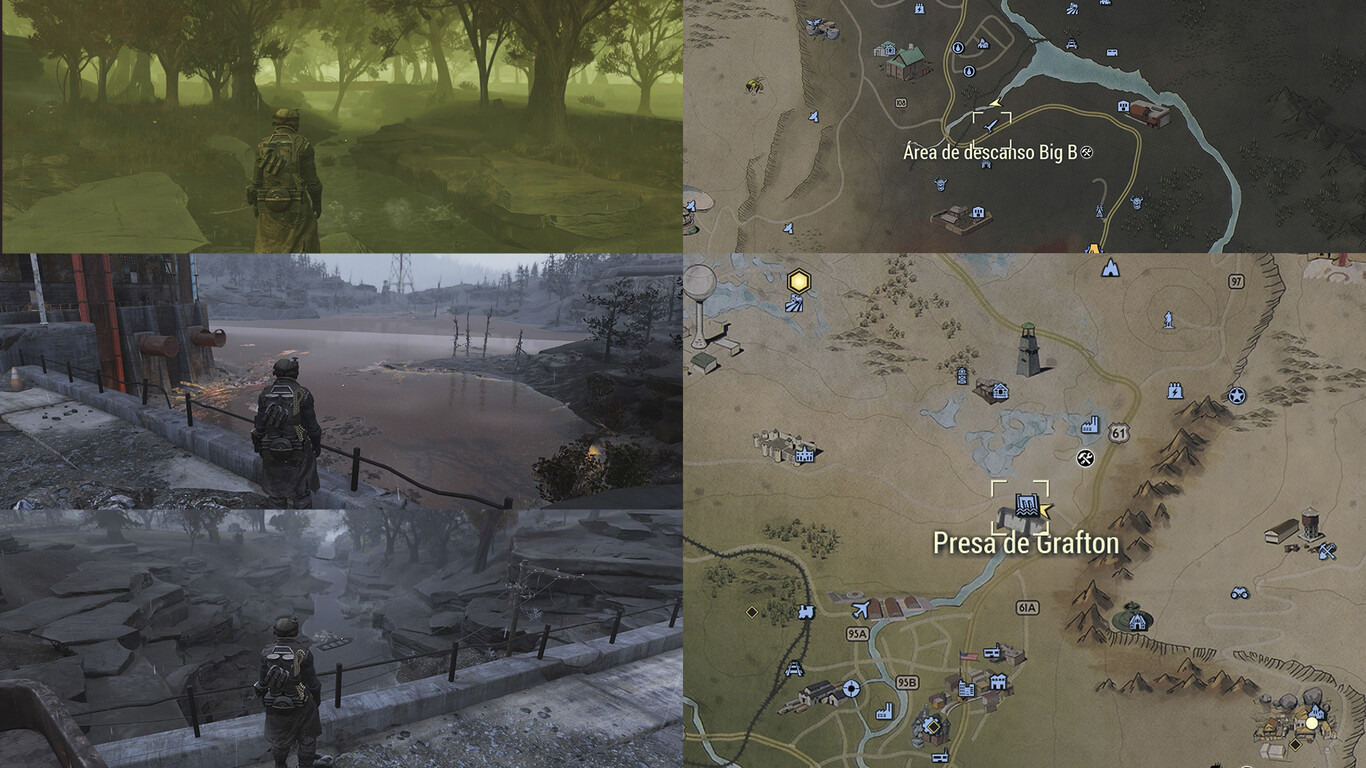 Fallout 76 Me Aquí llevas varias localizaciones de Fallout 76 en las que puedes ...