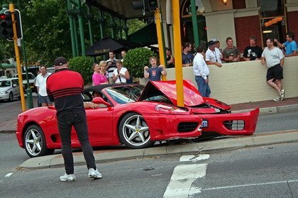 Accidente Ferrari 360