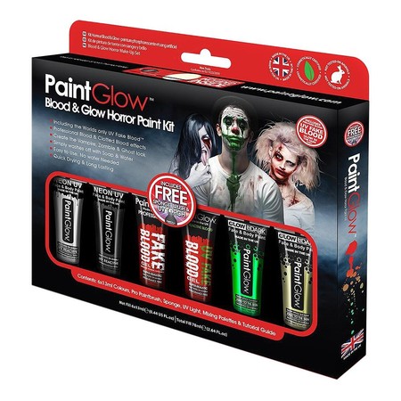 Kit de pinturas para halloween de PAINTGLOW rebajado en Amazon por un precio de sólo 12,54 euros y envío gratuito