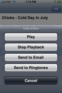 SendSong: comparte música desde tu iPhone