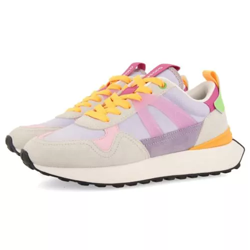 Sneakers Malva con Detalles Multicolor para Mujer Adair