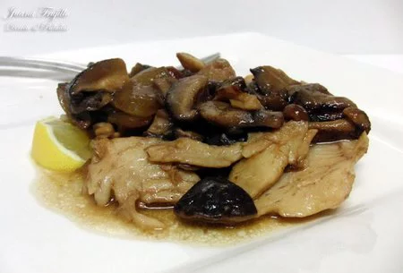 Receta de pescado con setas
