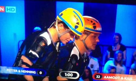 Henning Solberg sufre un duro accidente en la televisión