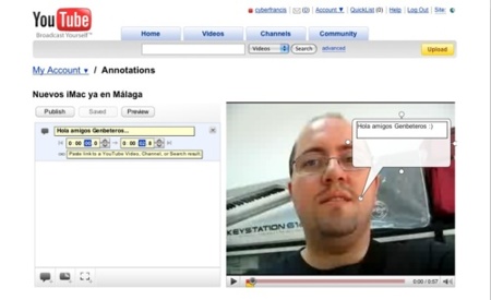 Video anotaciones, lo último de YouTube
