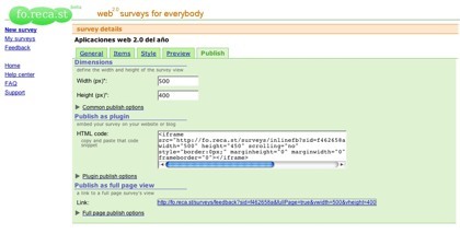 Fo.reca.st, simple sistema de creación de encuestas para tu web